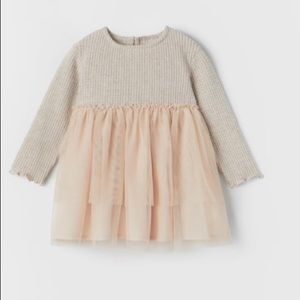 SOFT TOUCH COMBINATION TULLE DRESS from Zara, 9-12 month baby girl